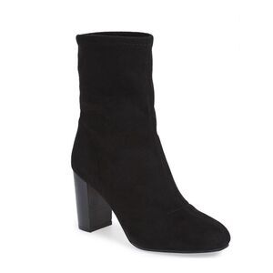 Vince Camuto Sendra Womens Black Suede Thick Heel Booties - Size 7  ***Item: S61